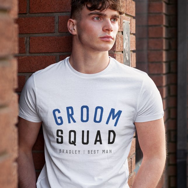 Camiseta Groom Squad | Moderno bachiller Groomsman estilo (Subido por el creador)