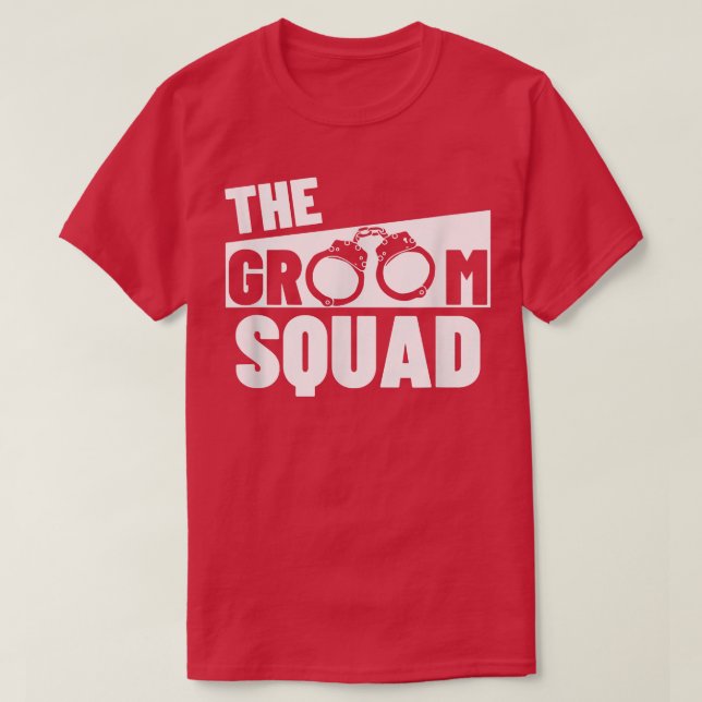 Camiseta Groom Squad Wedding Party Best Man Bachelor Party  (Diseño del anverso)