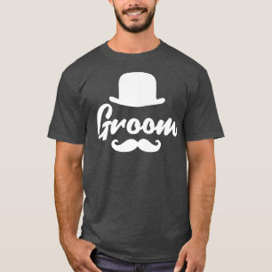 Camiseta Groom suit diseño retro fresco