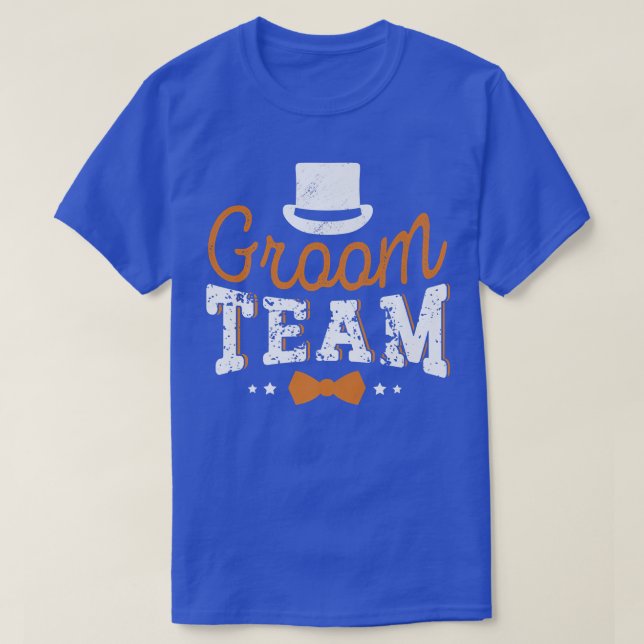 Camiseta Groom Team Engagement Bachelor Party Groomsman  (Diseño del anverso)