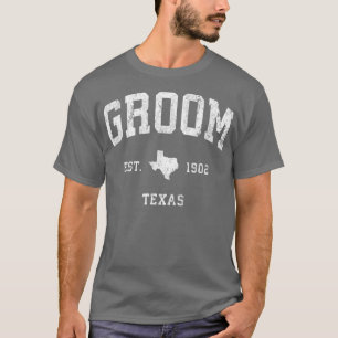 Camiseta Groom Teas TX Diseño Deportivo Atlético Vintage