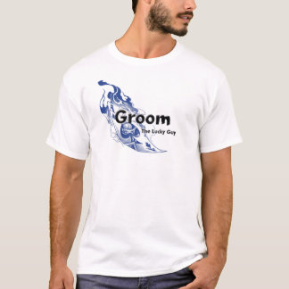 Camiseta Groom Tshirt - Chico afortunado