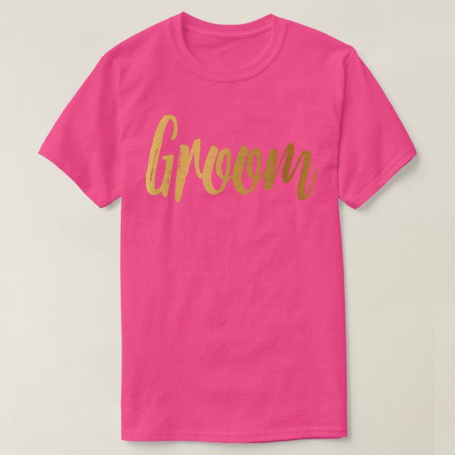 Camiseta GroomMatching Wedding Bride Bachelor Party  (Diseño del anverso)