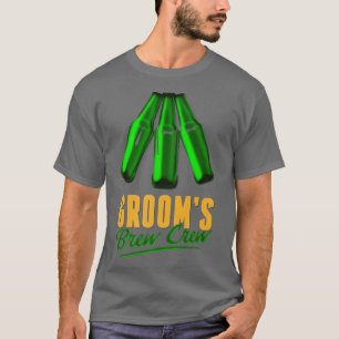 Camiseta Grooms Brew Crew groomsman Funny Beer Team Bachelo