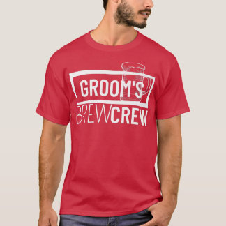 Camiseta Grooms Brew Crew Squad Best Man Bachelor Party Gro
