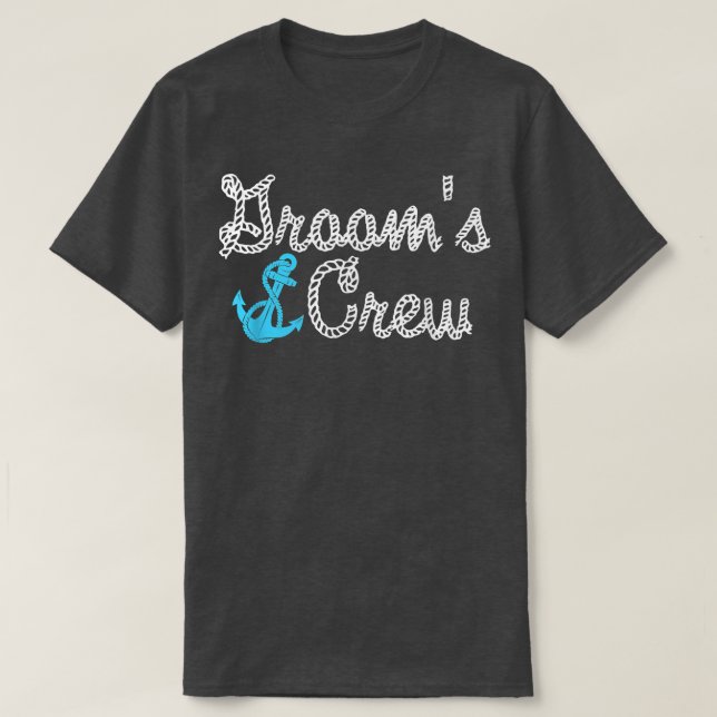 Camiseta Grooms Crew Funny Boat Cruise Bachelet (Diseño del anverso)