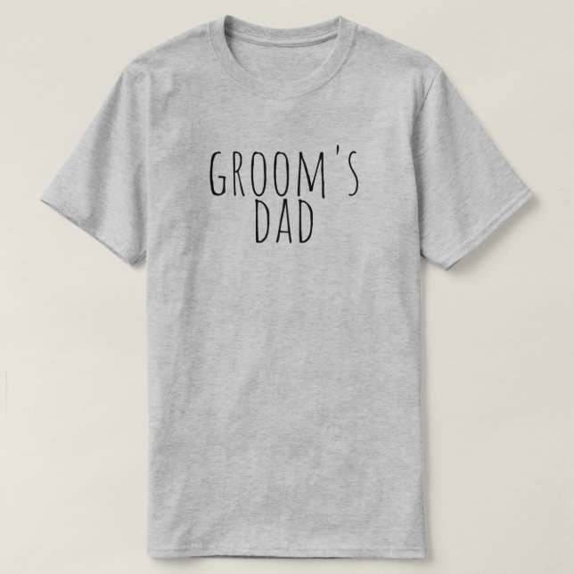 Camiseta Groom's Dad Bridal Party Wedding (Diseño del anverso)