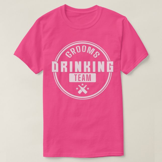 Camiseta Grooms Drinking Team Groom (Diseño del anverso)