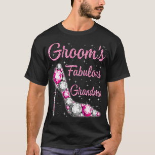 Camiseta Grooms Fabulous Grandma Happy Boda Marry Vintag