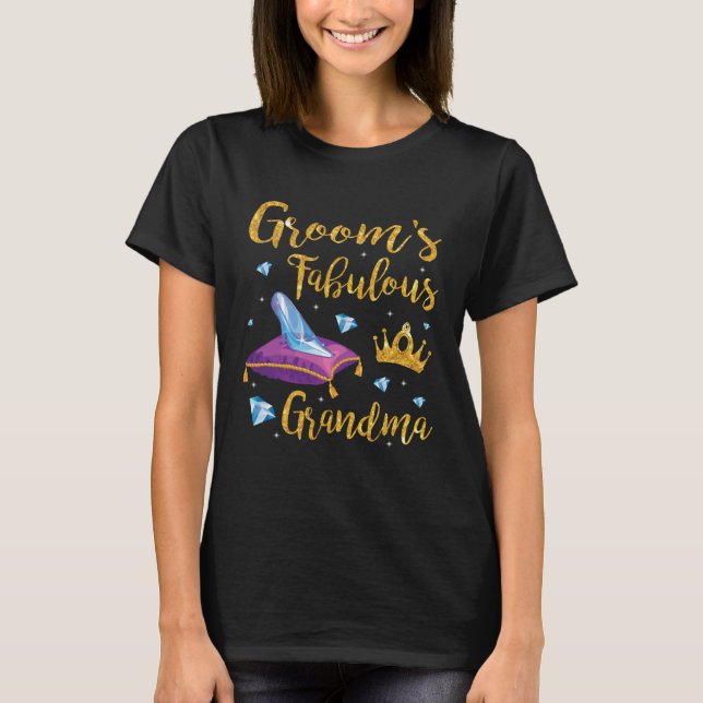 Camiseta Groom's Fabulous Grandma Happy Wedding Married Mem (Anverso)