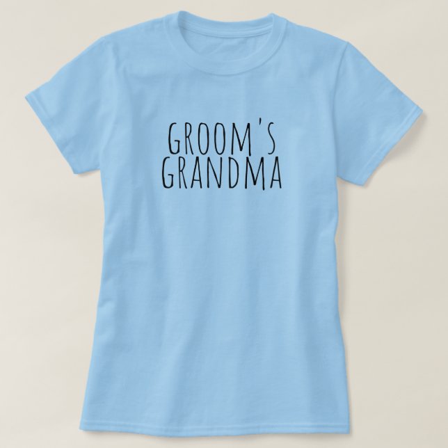 Camiseta Groom's Grandma Bridal Party Wedding (Diseño del anverso)
