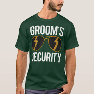 Camiseta Grooms Security Funny Groom Regalos Para Los Rompe