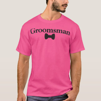 Camiseta Groomsman con bowtie