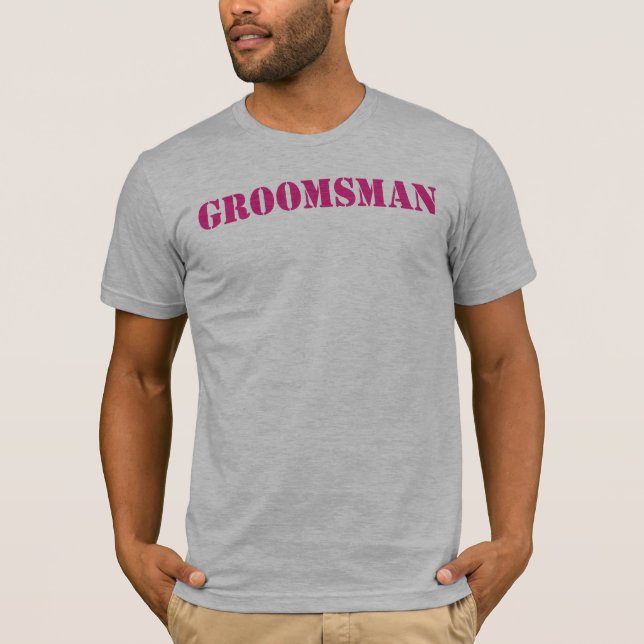 Camiseta ¡Groomsman ELIJA TU COLOR! (Anverso)
