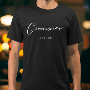 Camiseta Groomsman Moda personalizada Partido de solteros m