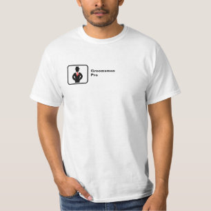 Camiseta Groomsman Pro (pequeño logotipo)