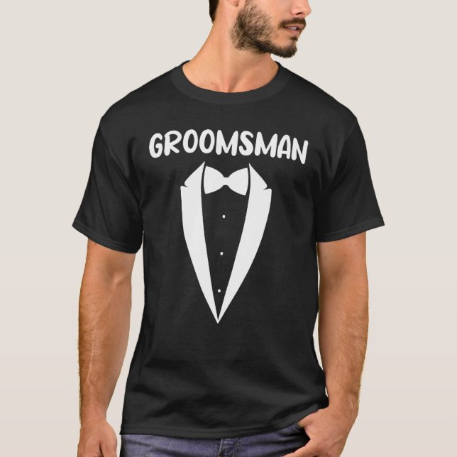 Camiseta Groomsman  Wedding Party I Do Crew Groom Squad Fam (Anverso)