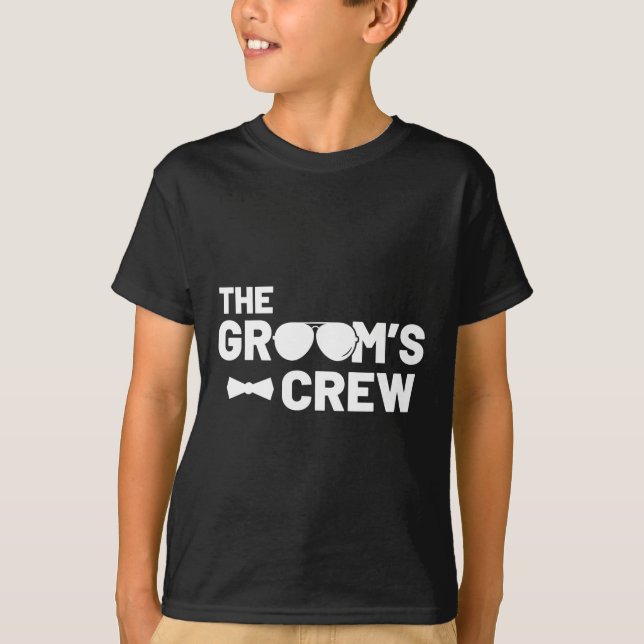 Camiseta Groomsmen Groom Squat Men Fiesta de suministros de (Anverso)