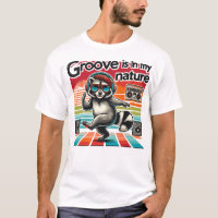 Groove is my Nature Funky Raccoon Dance Design