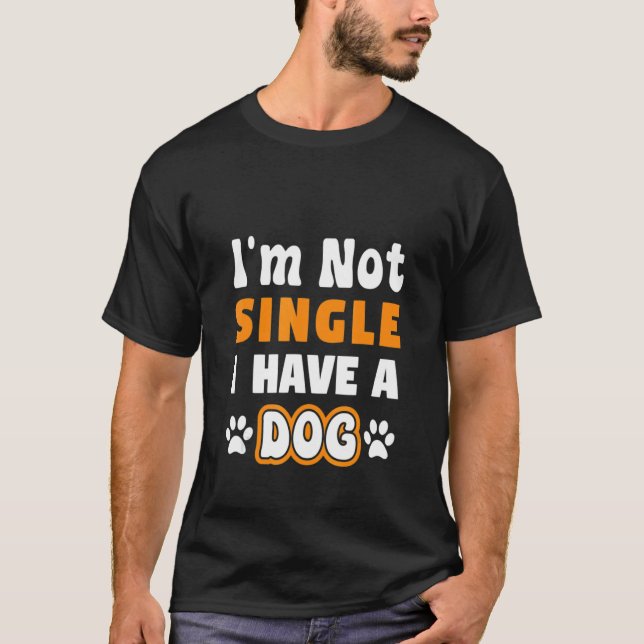 Camiseta groovic cito No soy soltero Tengo un perro (Anverso)