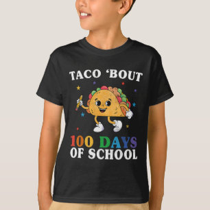 Camiseta Groovy 100th Day Teacher Taco sobre 100 Días De Co