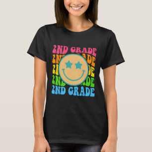 Camiseta Groovy 2º Grado Vibes Enfrenta A Profesores Retro