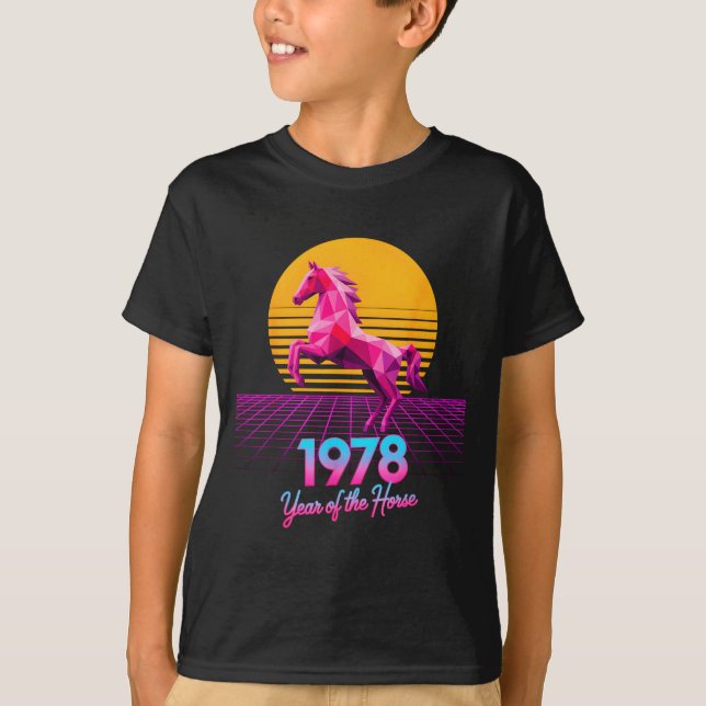 Camiseta Groovy 2026 Horse Year 1978 48th Birthday Lunar La (Anverso)
