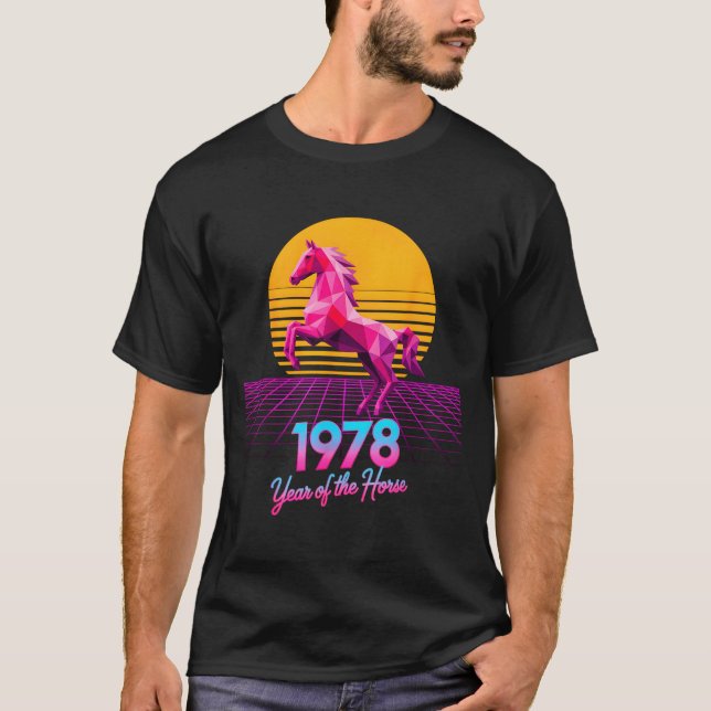 Camiseta Groovy 2026 Horse Year 1978 48th Birthday Lunar La (Anverso)