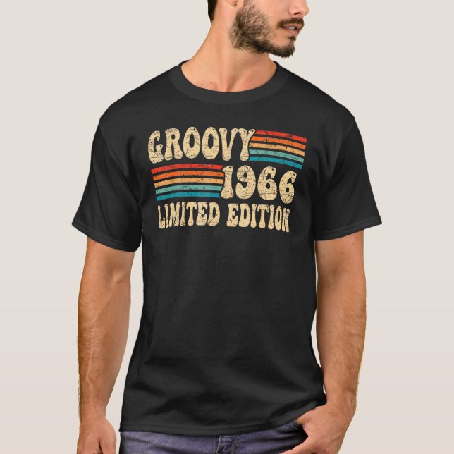 Camiseta Groovy 56º cumpleaños 1966 Groovy, de 56 años, 196 (Anverso)