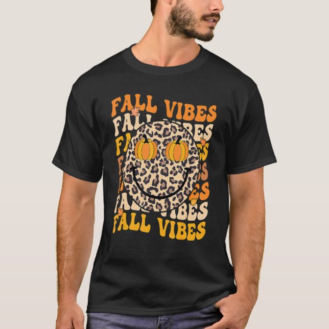 Camiseta Groovy Agradecimiento Hola Caída Leopard Retro Oto (Anverso)