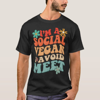 Camiseta Groovy Antisocial Witty Shy