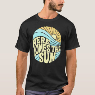 Camiseta Groovy Aquí Viene El Sun Actve Sum Mer Casual Fuer