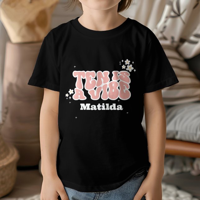 Camiseta groovy arcoíris ten es un vibe retro daisy cool de (Subido por el creador)