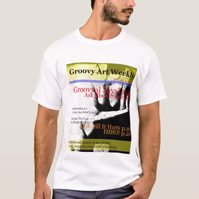 Camiseta Groovy Art Weekly Vol. 1 Nº 1 (Anverso)
