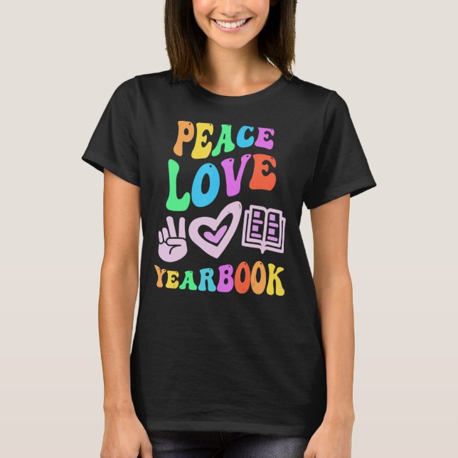 Camiseta Groovy Ba, profesora editora de retro de PEACE LOV (Anverso)