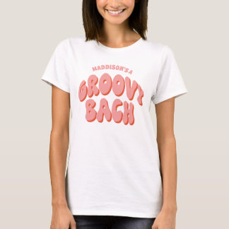 Camiseta Groovy Bach Personalizado Retro Bachelorette camis