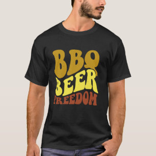 Camiseta Groovy BBQ Beer Freedom BBQ Love