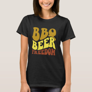 Camiseta Groovy BBQ Beer Freedom BBQ Love