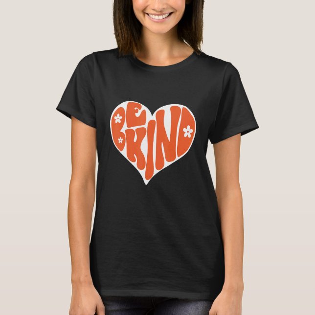 Camiseta Groovy Be Kind Always Peace Signs Choose Kindness  (Anverso)
