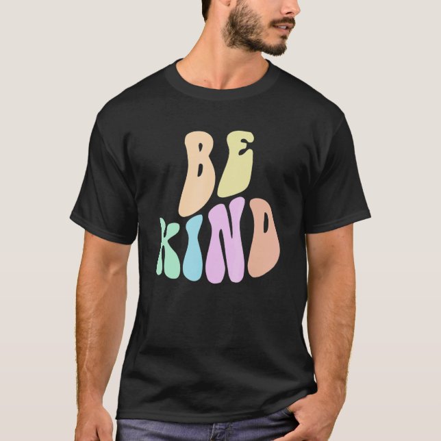 Camiseta Groovy BE KIND Retro Choose Kindness Anti Bully Fr (Anverso)