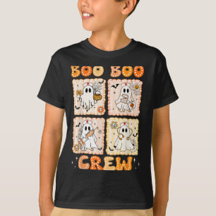 Camiseta Groovy Boo Boo Crew Enfermera Graciosas Fantasmas