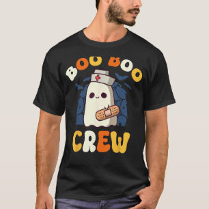 Camiseta Groovy Boo Boo Crew Enfermera Graciosas Fantasmas
