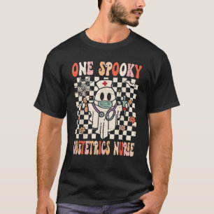 Camiseta Groovy Boo Obstetrical Enfermera Fantasmas Hallo
