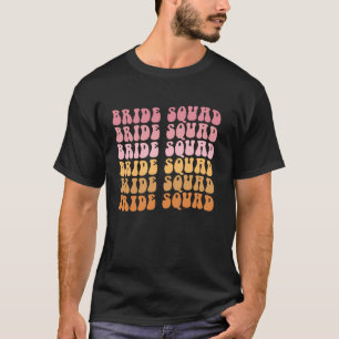 Camiseta Groovy Bride Squad I Do Crew Boda Despedida de sol