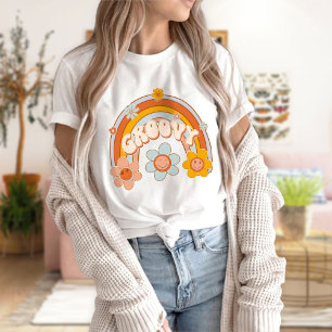 Camiseta Groovy   Camiseta apilada retro   Retro