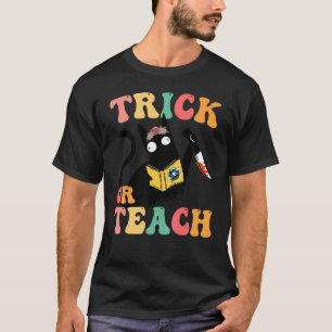 Camiseta Groovy Cat 700 Trick de disfraces o Enseñar Floral