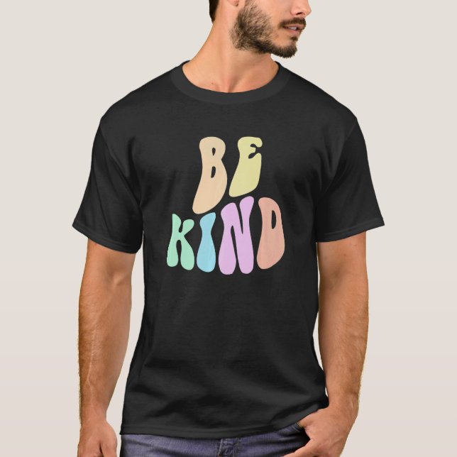 Camiseta Groovy CHOOSE KIND Be Retro Kindness Anti Bully Or (Anverso)