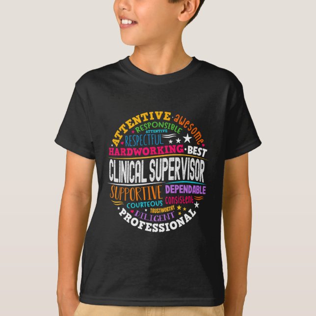 Camiseta Groovy Clinical Supervisor Appreciation Health Wor (Anverso)