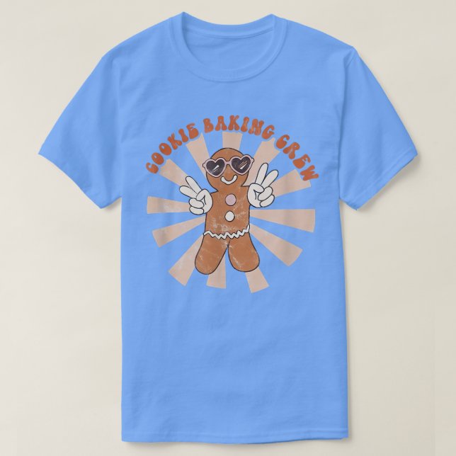 Camiseta Groovy Cookie Baking Crew Gingerbread Cookies Hipp (Diseño del anverso)