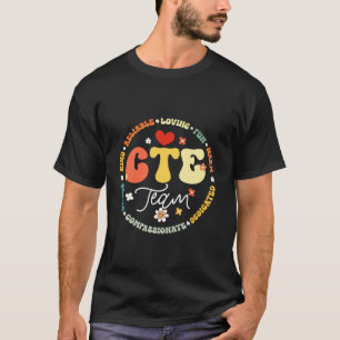 Camiseta Groovy CTE Team Teacher de vuelta a la escuela de